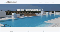 Desktop Screenshot of lekinzwembad.com
